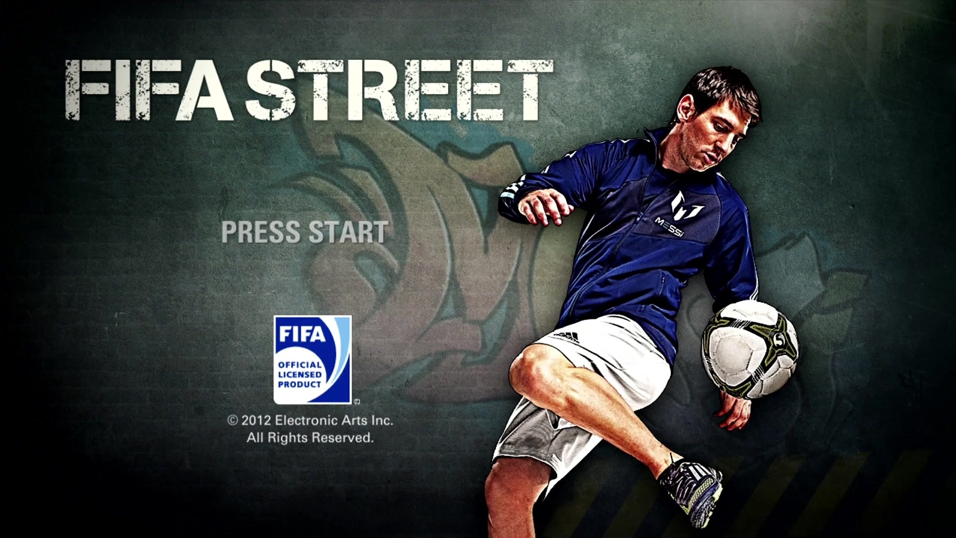 FIFA Street title screen for Xbox 360